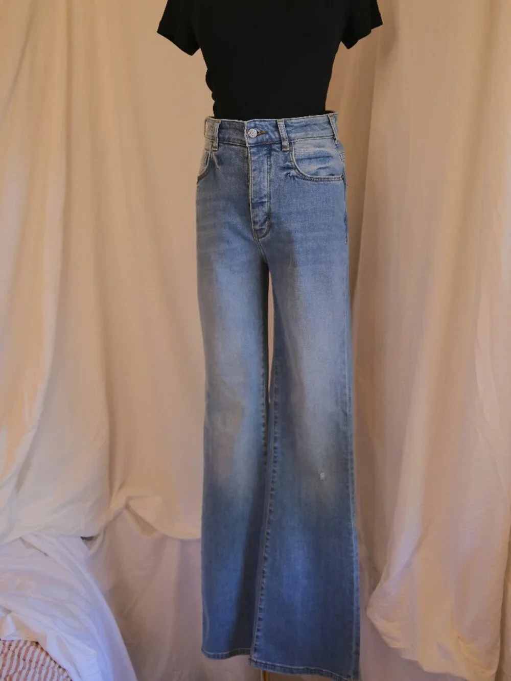 Anthropologie Pilcro Button Fly Bootcut Jeans Light Wash Size 27 - Picture 1 of 7